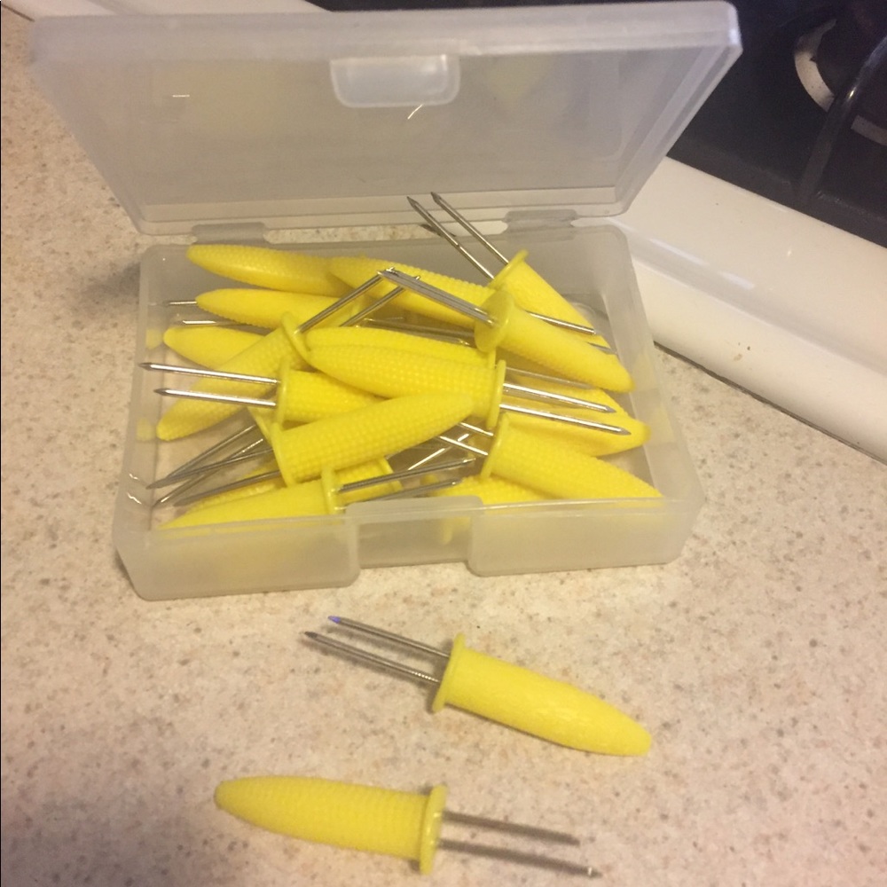 Chefmate corn holders in shape of little corn